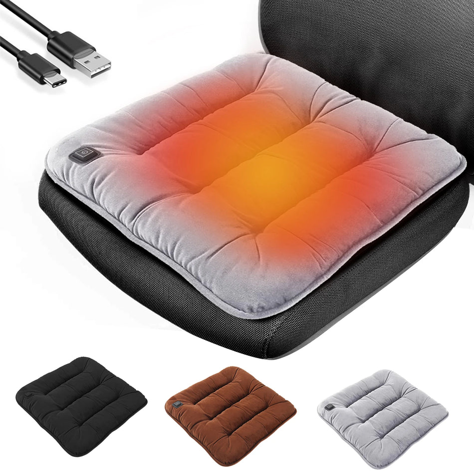 Universal Electric Heated Car Seat Cushion for Winter Comfort