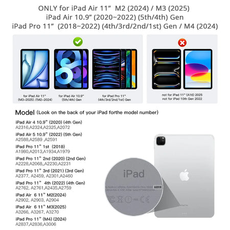 Magic Keyboard Case for iPad 11 Inch &ndash; Premium Leather