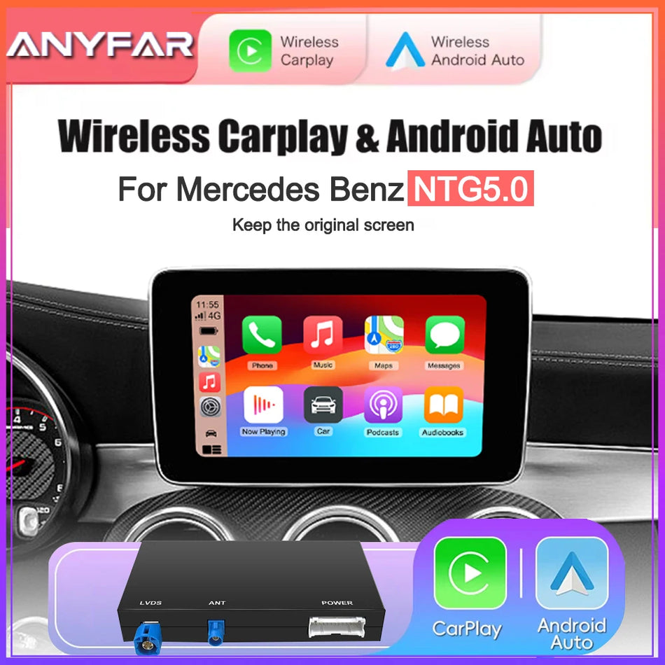 Interfață CarPlay Mercedes Benz S Class W222 NTG5.0 cu Android Auto Wireless