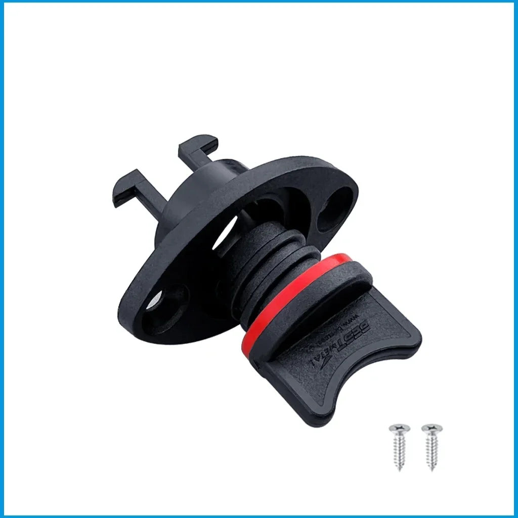 Boat Accessories Nylon 25mm 1 Inch Drain Hole Thread Drain Plugs Bung Socket Oval Garboard Yacht Fishing Kayak Canoe Marine Plug Red Gasket