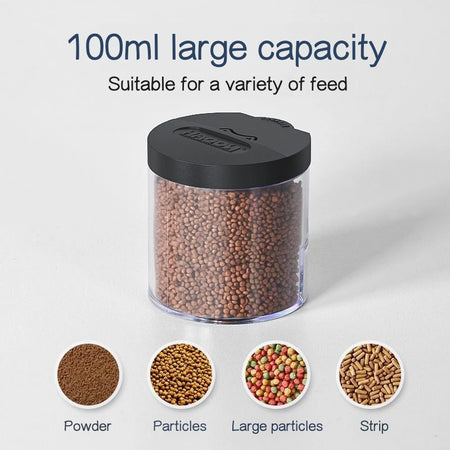 Automatic Fish Feeder for Aquariums - Easy Setup, 100ml Capacity