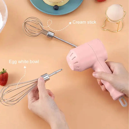 Wireless Portable Hand Blender Electric Food Mixer 3 Speeds