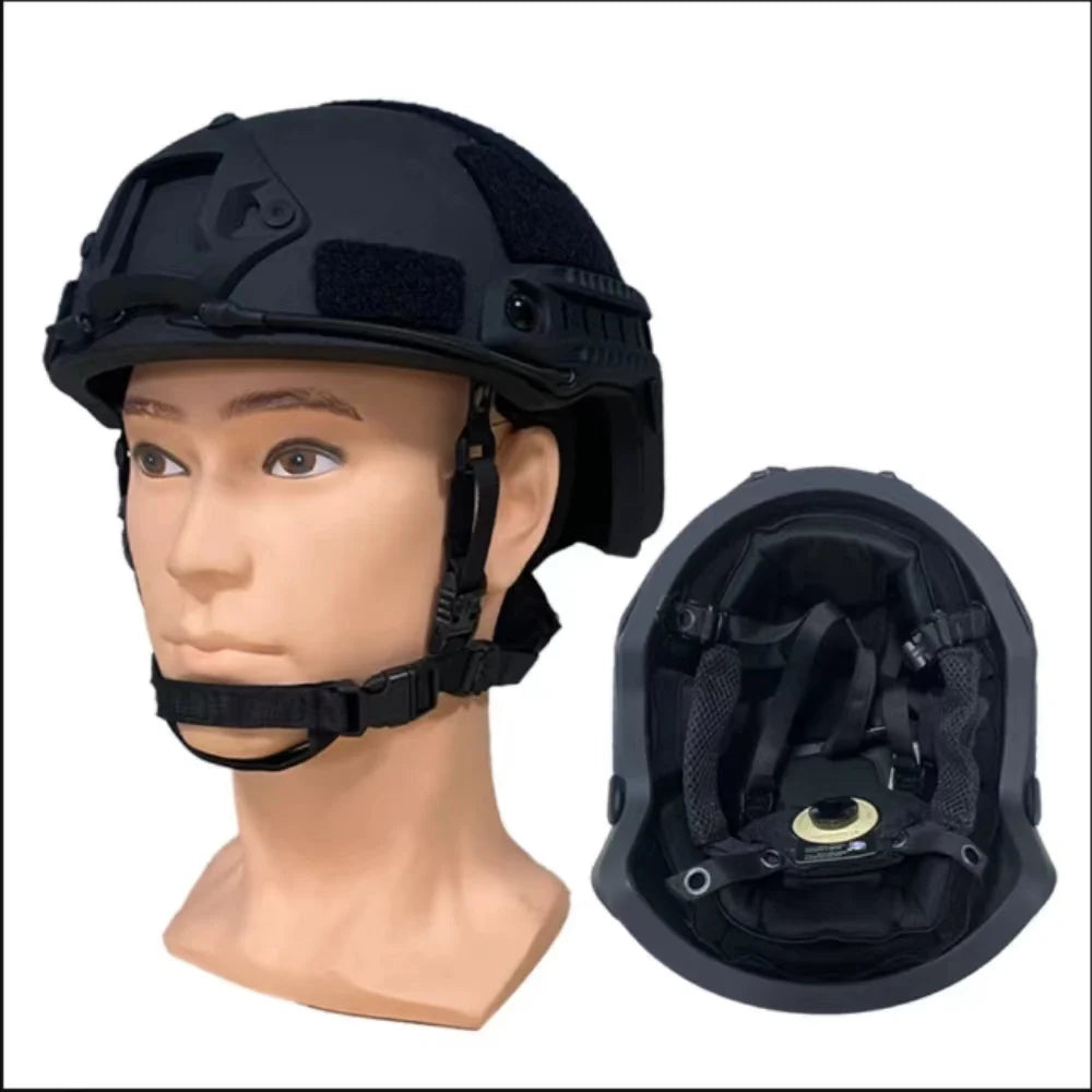 UHMWPE FAST High Cut Ballistic Helmet &ndash; NIJ IIIA Protection Wendy Black