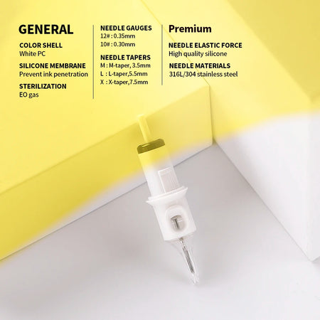 EN05S-20 &ndash; Disposable Cartridges for Tattoo Machines