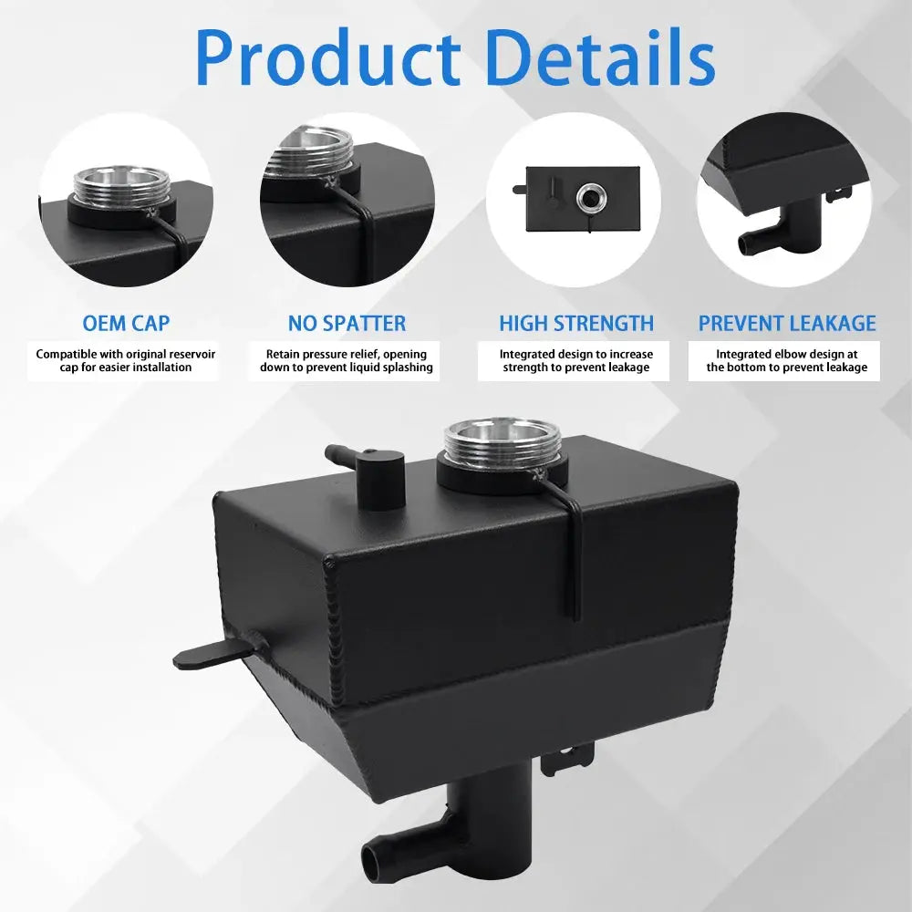 68364312AB 68364312AC Front Engine Coolant Reservoir Aluminium Fit For 2018+ Wrangler JL JLU & 2020+Gladiator JT 2.0&3.6L by InterCyprus Trading Ltd