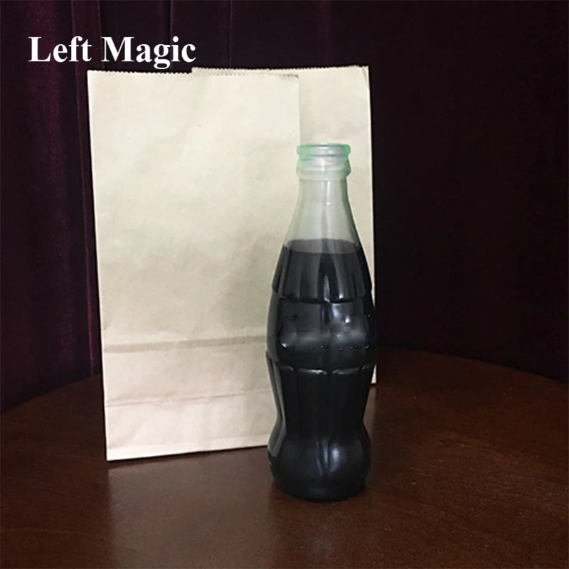 Супер изчезваща бутилка Кока Кола Черен магически трик реквизит