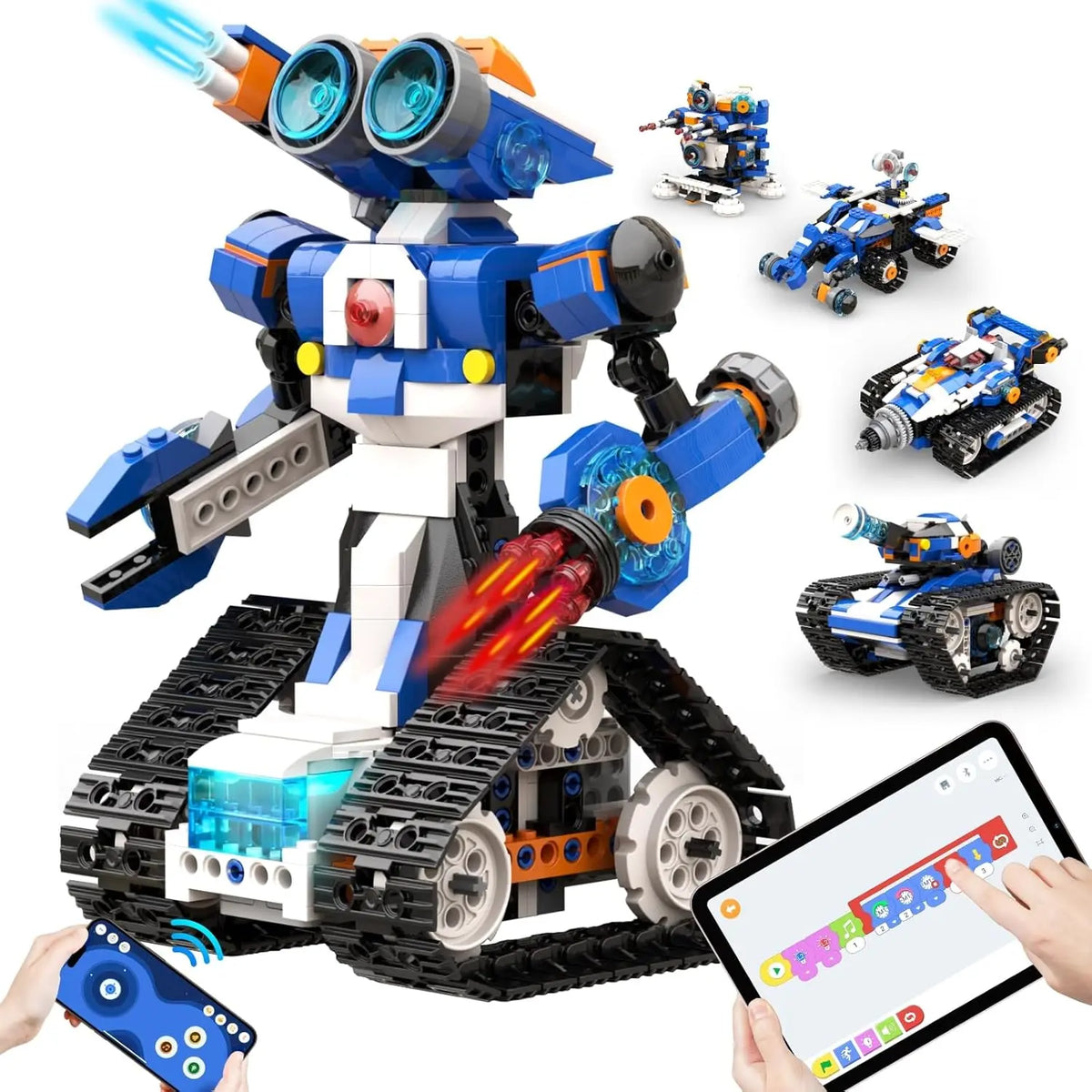 Apitor STEAM Robot Toy 6-In-1 Robot Building Kit &ndash; Coding DEEP BLUE / CHINA
