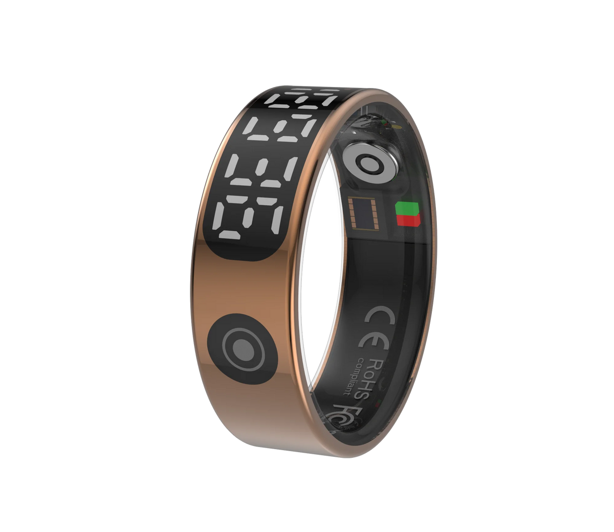 2025 Smart Ring Waterproof 5ATM | Health, Heart Rate, Sleep Monitoring rose gold / 8