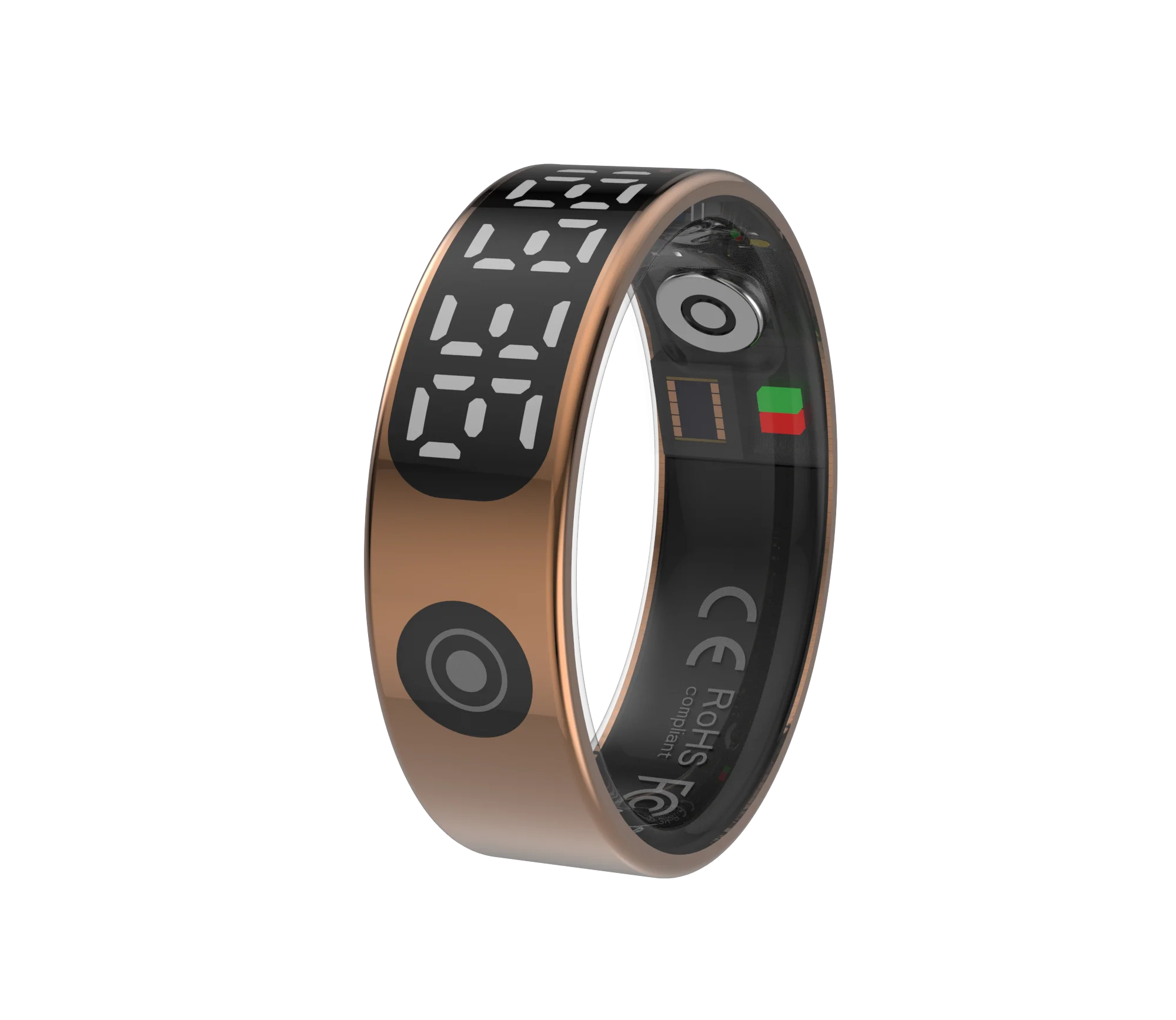 2025 Smart Ring Waterproof 5ATM | Health, Heart Rate, Sleep Monitoring rose gold / 8