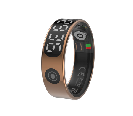2025 Smart Ring Waterproof 5ATM | Health, Heart Rate, Sleep Monitoring rose gold / 8