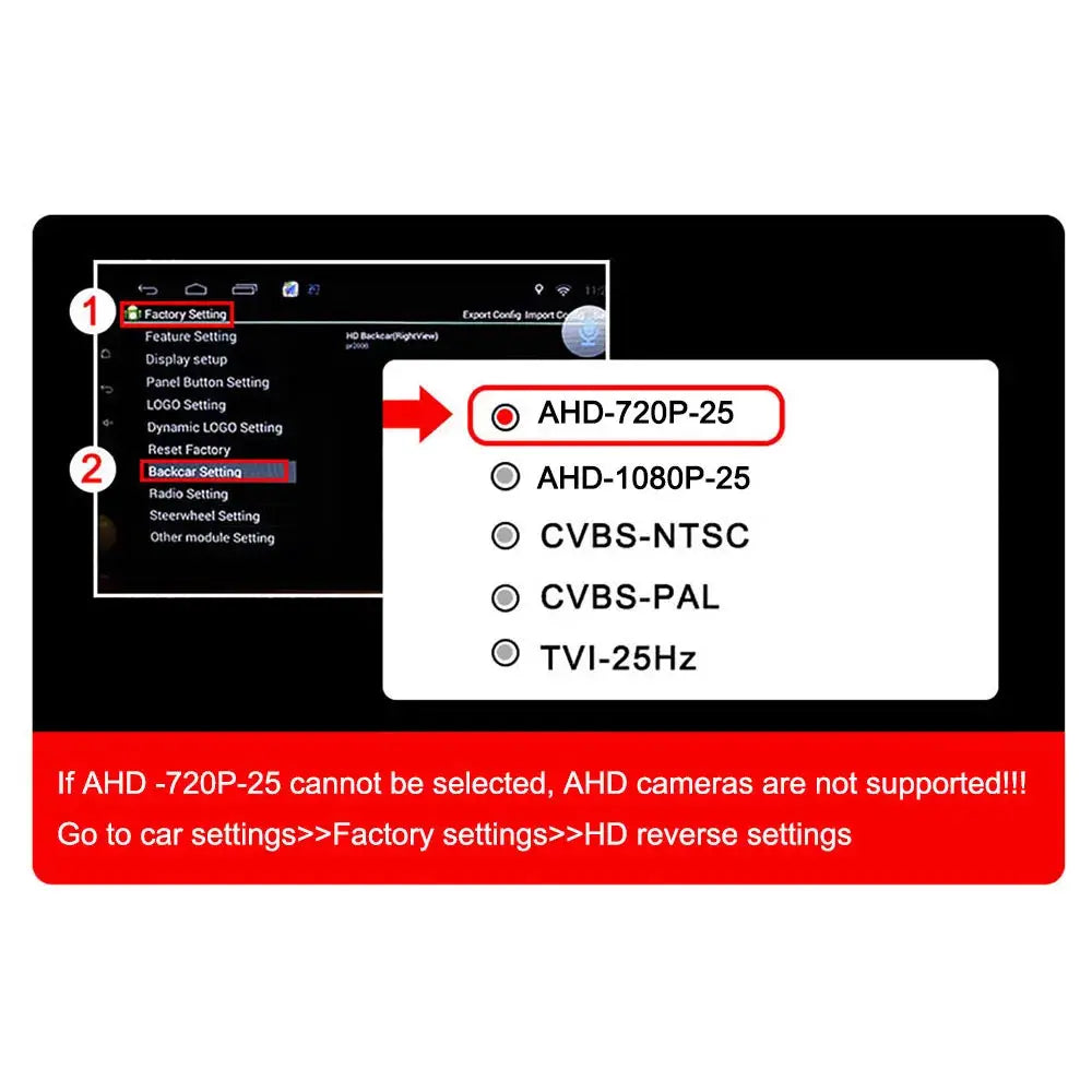 No More Blind Spots! 160° AHD Car Reverse Camera IP68 Waterproof Night Vision Rear View Backup Camera by InterCyprus Trading Ltd