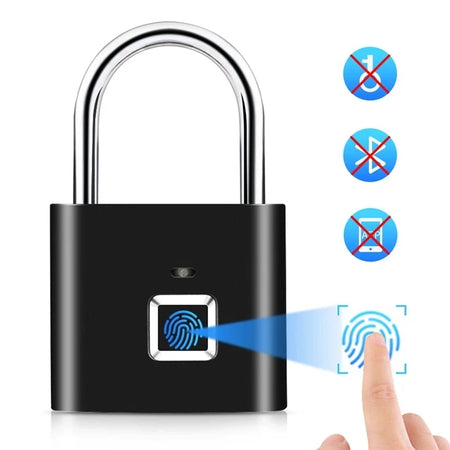 Smart Biometric Fingerprint Padlock - Waterproof &amp; Keyless Security Lock