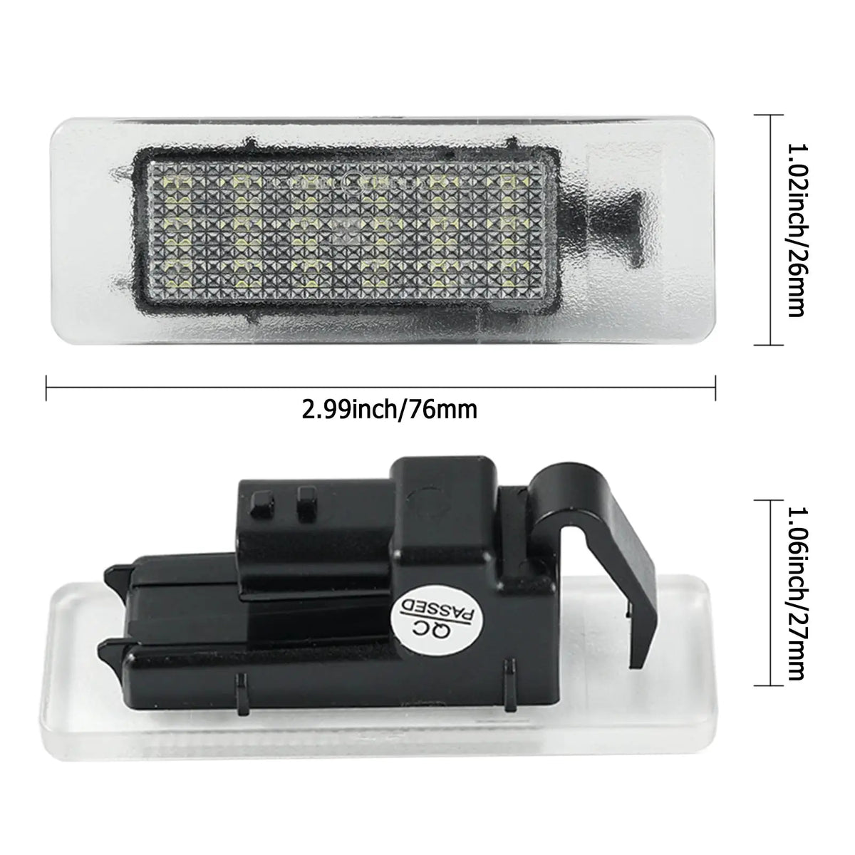 2X Waterproof Canbus No Error License Plate Lights For Renault Megane IV Scenic IV Master III Tingo II Espace V Koleos II by InterCyprus Trading Ltd
