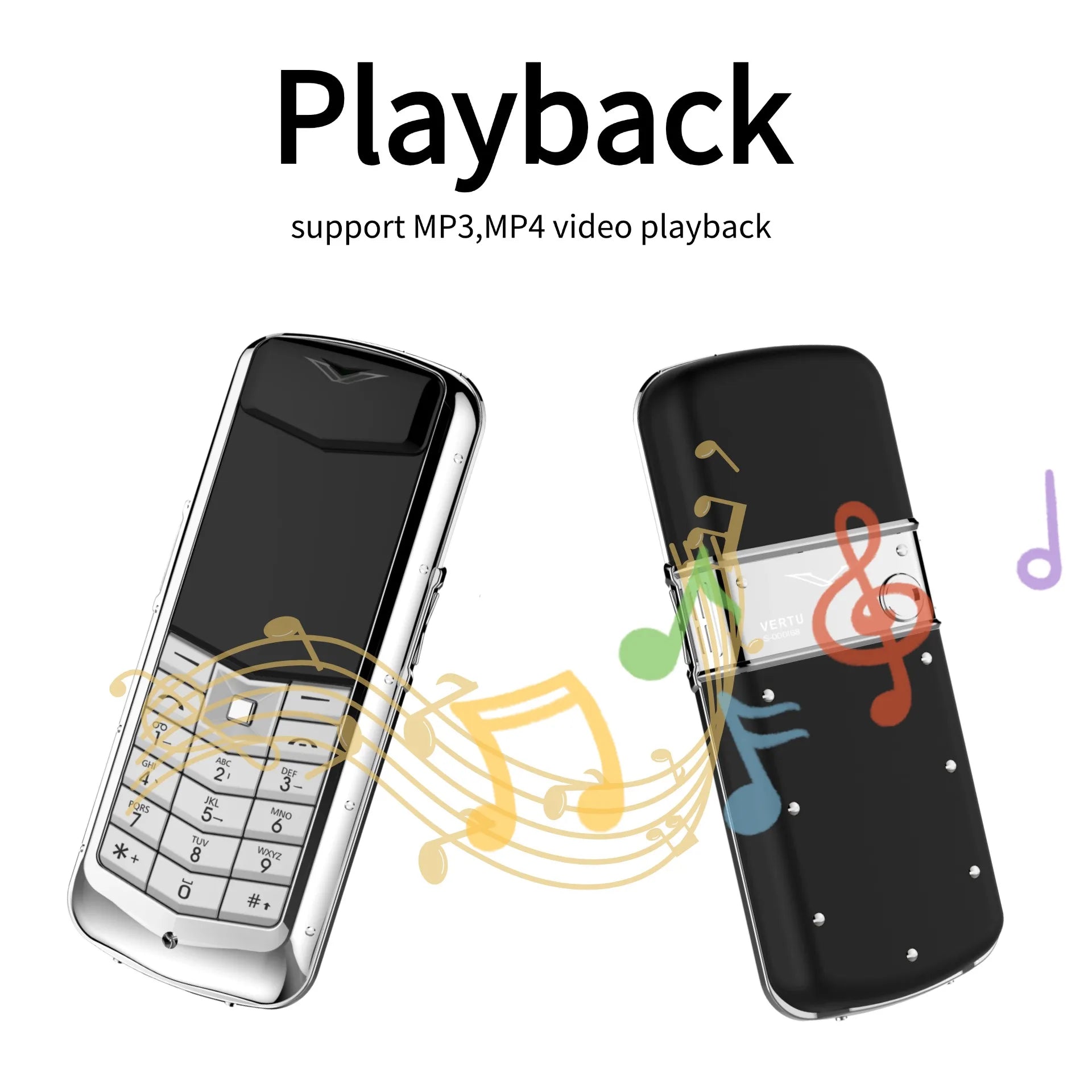 Unlocked Metal Palm Cellphone &ndash; Compact Dual SIM 2G GSM