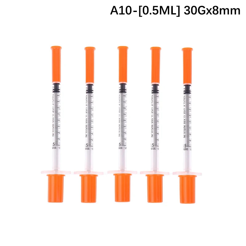 5Pcs 0.3/0.5/1ML Veterinary Insulin Syringes &ndash; Sterile A10