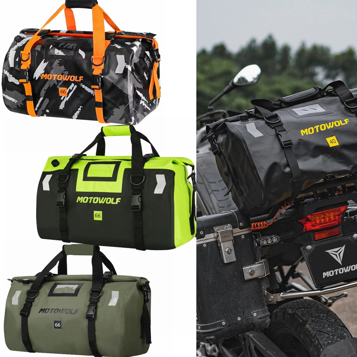 SOYAVISION Y-MC0052 &ndash; Waterproof Motorcycle Tail Bag