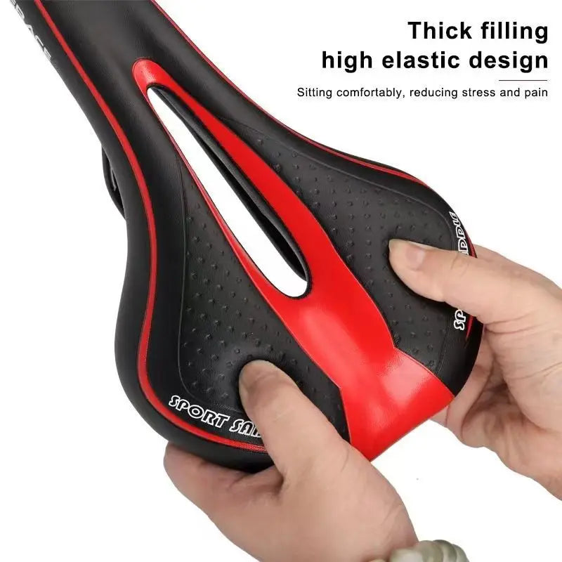 Extra Soft Gel MTB Bicycle Saddle with Hollow Ventilation Design