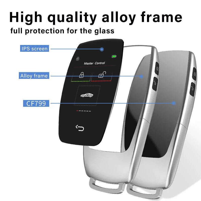 Smart klucz LCD zdalny dla BMW Mercedes-Benz Audi CF799 system dostępu bezkluczykowego z wyświetlaczem LCD