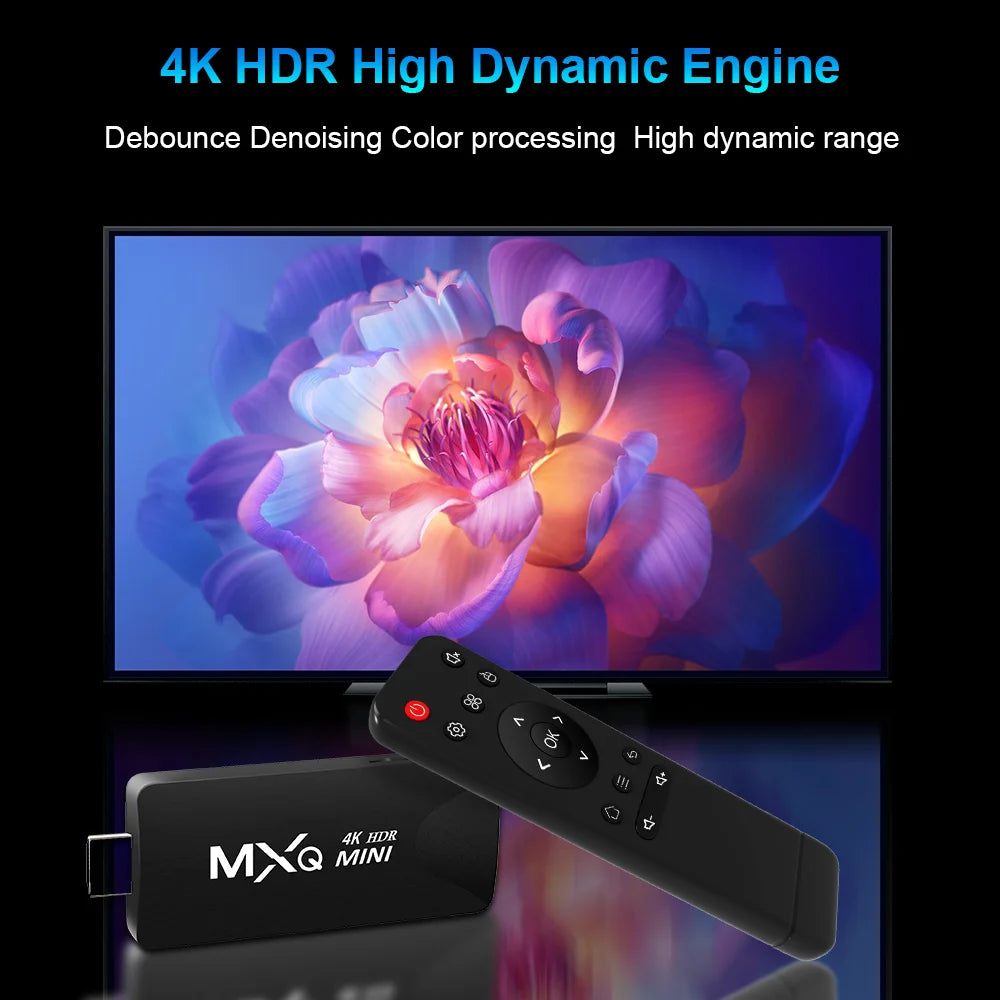 MXQMINI Smart Android Mini TV Stick &ndash; 4K Streaming Plus