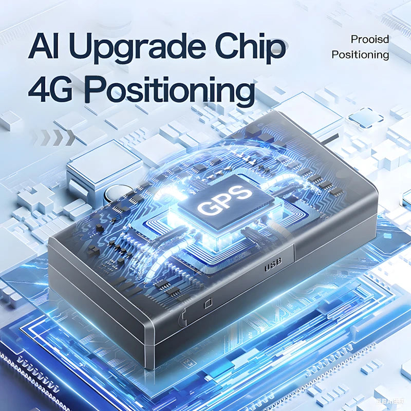 GPS lokátor do auta 4G sledovač s reálným časem polohy, dlouhá výdrž baterie