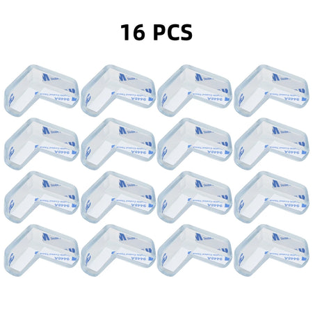 Transparent Baby Safety Silicone Corner Protectors 16PCS L Shaped
