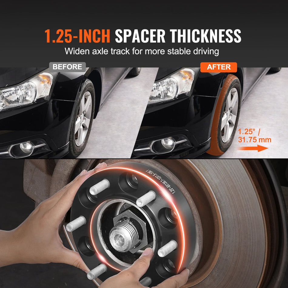 1.25 Σπαστήρες Τροχών 6 Λογισμικού Σφυρηλατημένοι 4 Πακέτο Μπλε