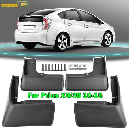 Set Molded Front Rear Car Mud Flaps For Toyota Prius 3 XW30 2010 2011 2012 2013 2014 2015 Splash Guards Mudguards MudFlap Fender by InterCyprus Trading Ltd