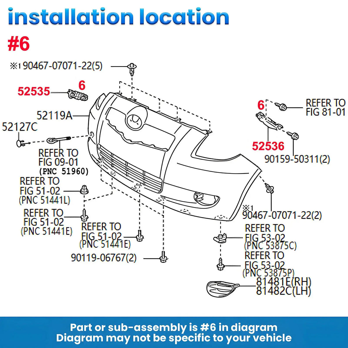 Left+Right Car Front Bumper Support Bracket Retainer For Toyota Yaris 2007 2008 2009 2010 2011 Left Right 5253552060 5253652050 by InterCyprus Trading Ltd