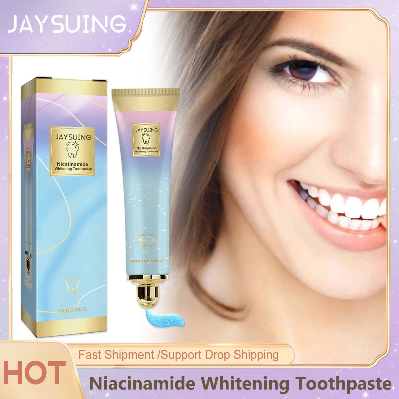 Jaysuing Niacinamide Whitening Toothpaste &ndash; Stain Removal and Sensitive Teeth Strengthening