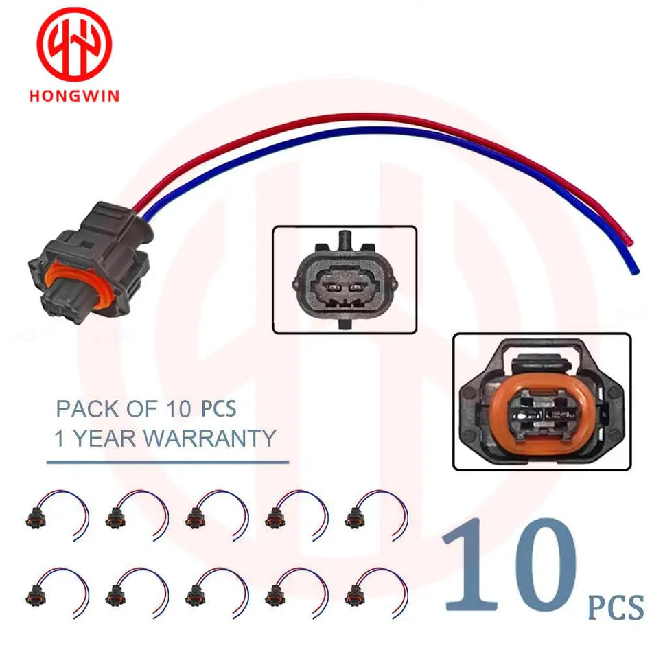 Connecteur de faisceau de injecteur de carburant Pigtail 2 broches en plastique pour Chevrolet Duramax LLY