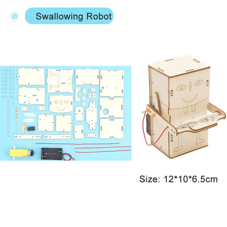 STEM Educational Science Toy Kit for Kids - DIY Technology and Physical Model Projects Swallowing Robot