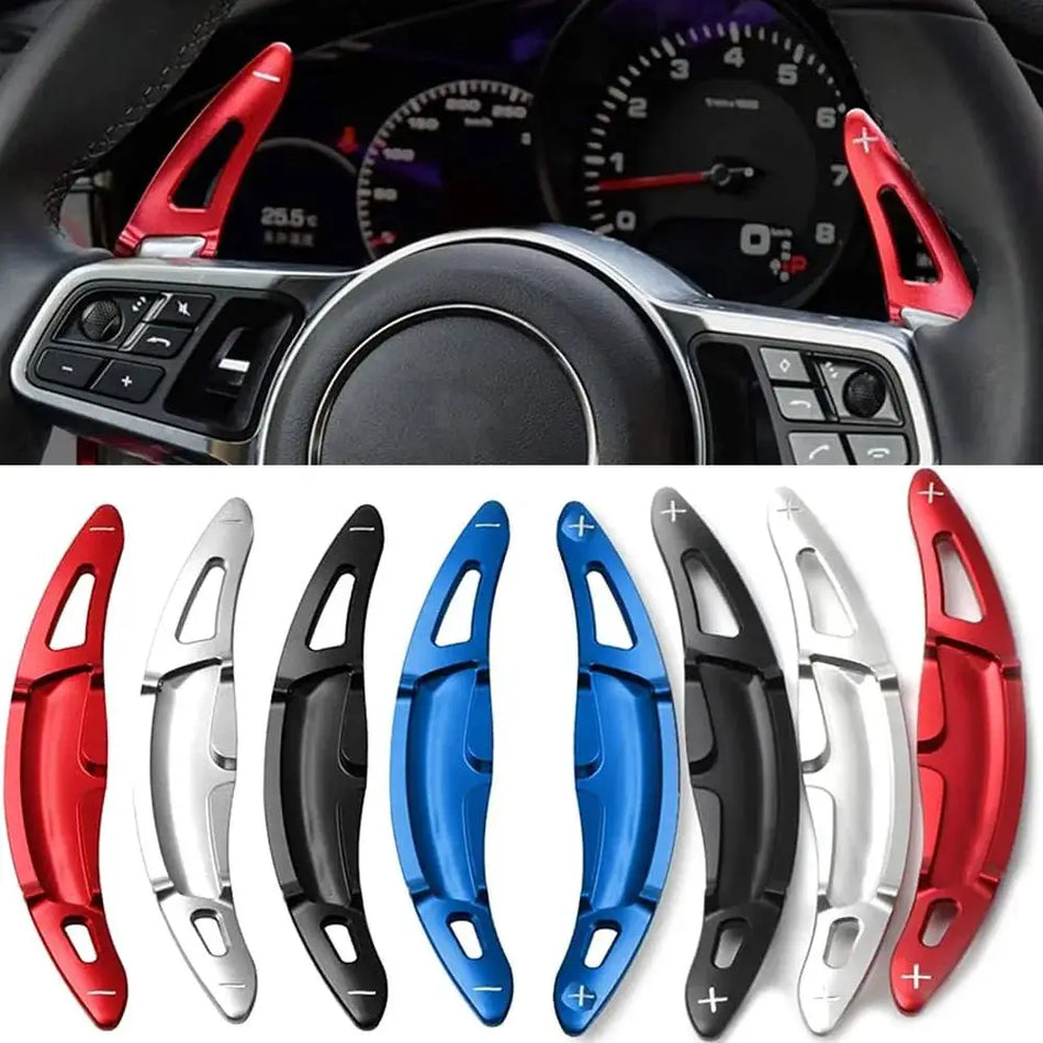 Paddle Shifter Extenders Aluminum Alloy For Porsche Cayenne Macan 718 by InterCyprus Trading Ltd