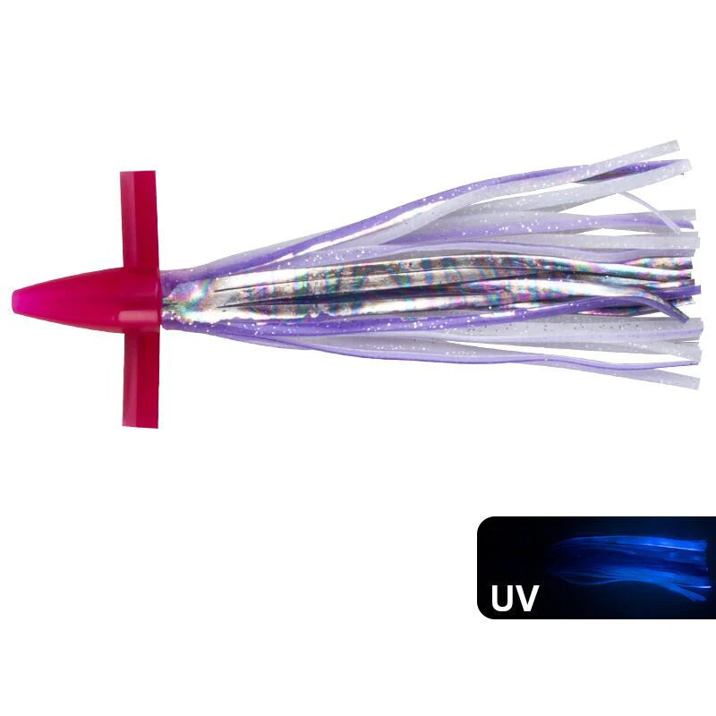 18cm/23cm Trolling Skirt Tuna Lures - Biomimetic Squid Bait for Sea Fishing purple / 23cm / CHINA