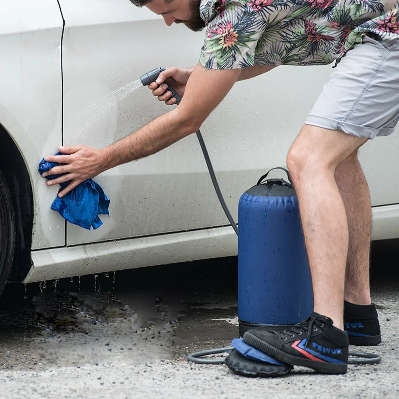 Lohascamping Outdoor Pressure Shower Portable 11L Inflatable Camping Bathing Bag