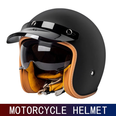 Three-Quarters Retro Open Face Helmet &ndash; Ultra Lightweight