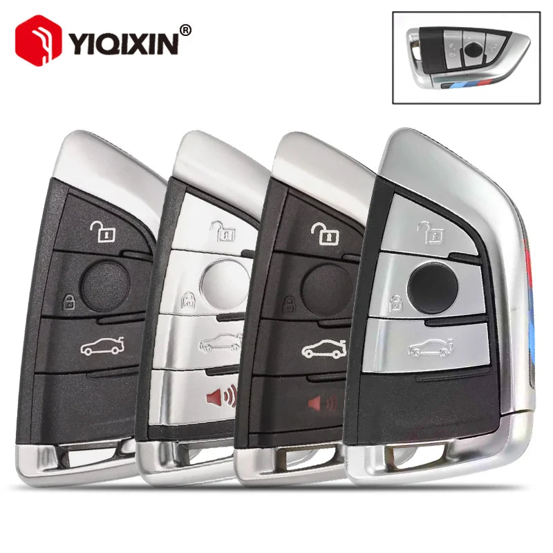 Raktų korpuso pakeitimas BMW 1/2/3/5/7 serijoms X1 X5 X6 X6M neapipjaustytu peiliu CAS4+ aukštos kokybės