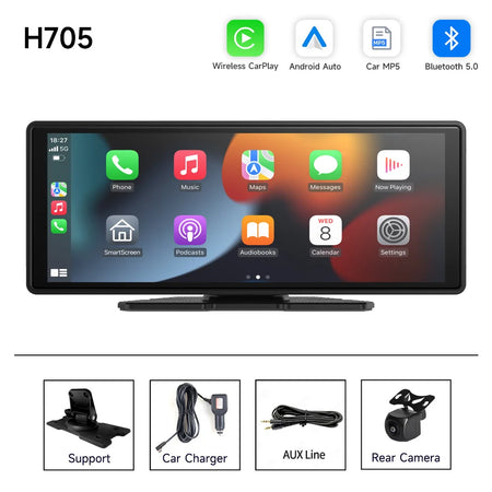 10.26 Inch Universal Car Radio Player with GPS, Wireless CarPlay &amp; Android Auto H705-AHD / CHINA