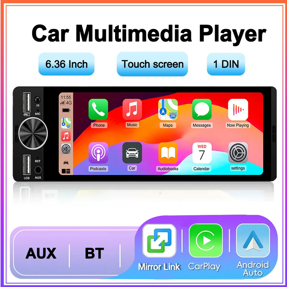 EzoneTronics Araç Radyo, CarPlay ve Android Auto ile, 6.2 İnç HD Dokunmatik Ekran