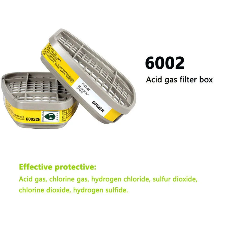 6001/6002/6004 Cartridge Box 5N11 Cotton Filters Set &ndash; Superior Protection for Dust and Gas Masks 6002CN Cartridge