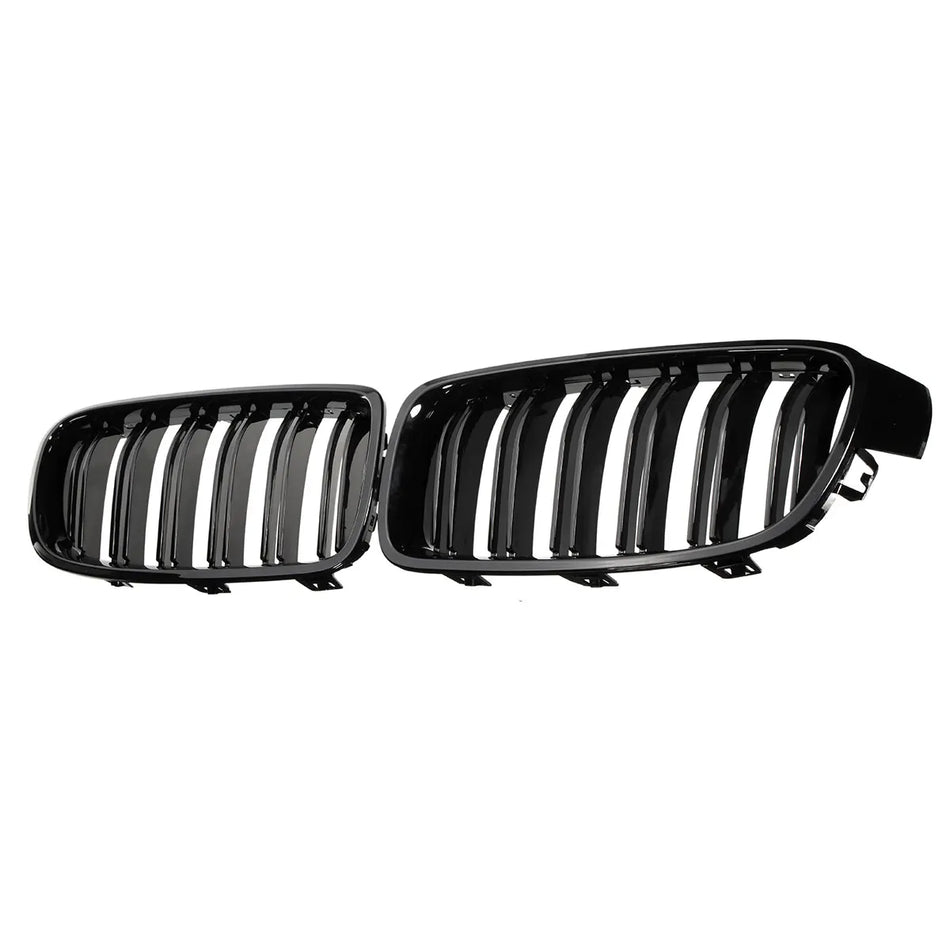 Front Racing Grilles Gloss Black For BMW F30 F31 F35
