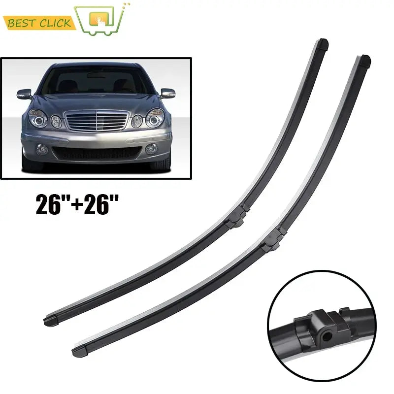 Misima For Mercedes E Class W211 S211 2002-2009 Front Window Windshield Windscreen Wiper Blades 2003 2004 2005 2006 2007 2008 by InterCyprus Trading Ltd