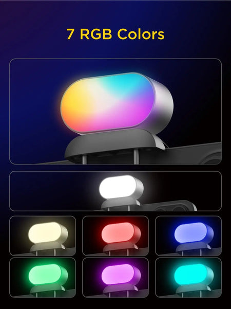 AOCHUAN RGB Magnetic Fill Light &ndash; Adjustable Brightness and Color Options