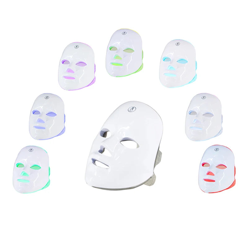 Rechargeable 7 Colors LED Mask &ndash; One Touch Skin Tightening