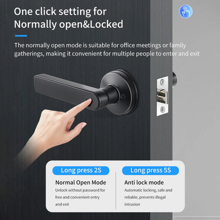 Tuya BLE Smart Fingerprint Door Lock &ndash; Multi-Mode Unlock