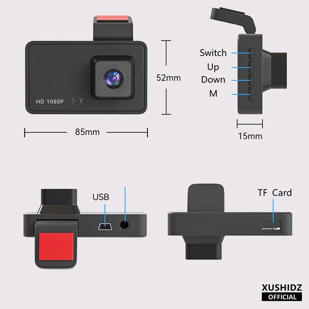 XUSHIDZ Q10 1080P Dash Cam