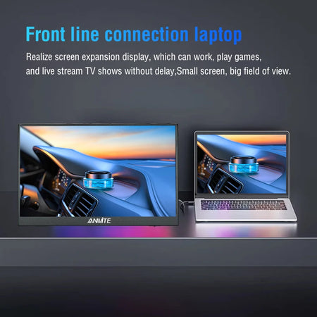 Anmite 16-Inch Portable Touch Monitor &ndash; 1200P HDR with Low Blue Light