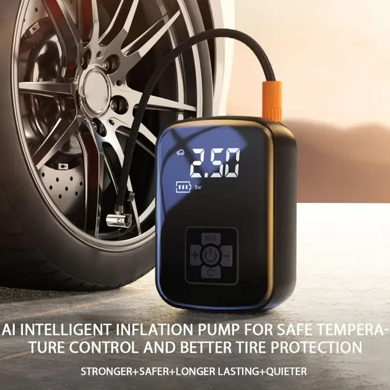 Wireless Car Air Compressor - Electric Tire Inflator for Car, Bike, Boat &amp; More