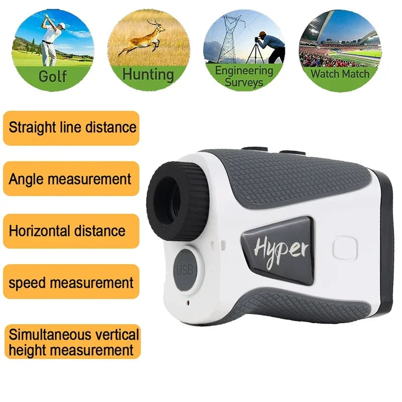 Portable Hunting Outdoor Laser Rangefinder - Flag Lock