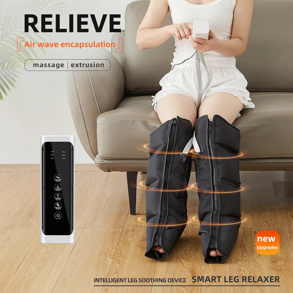 Air Compression Leg Massager Boots - Lymphatic Drainage