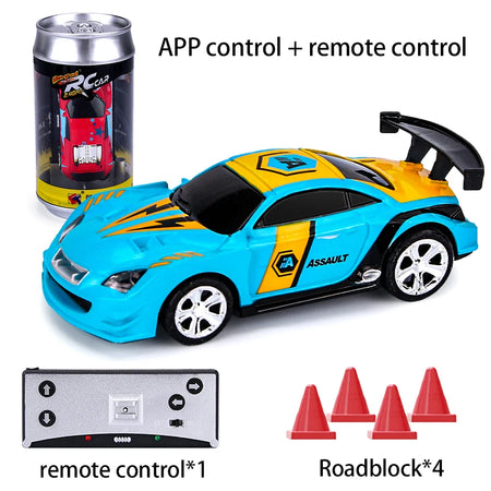 1/58 RC Car Mini Racing Car &ndash; 2.4G Speed Remote Control Blue
